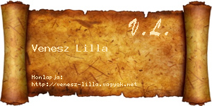 Venesz Lilla névjegykártya